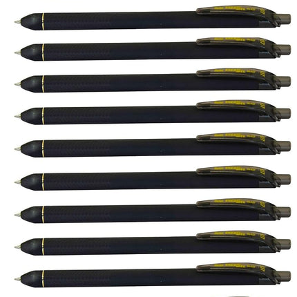 Pentel EnerGel Noir BL437R1-A, 0.7mm Black - Pack of 12