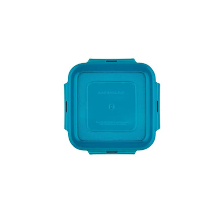 Rachael Ray Leak-Proof Stacking Container Food Storage Bin Set, 10 Piece, Teal Lids