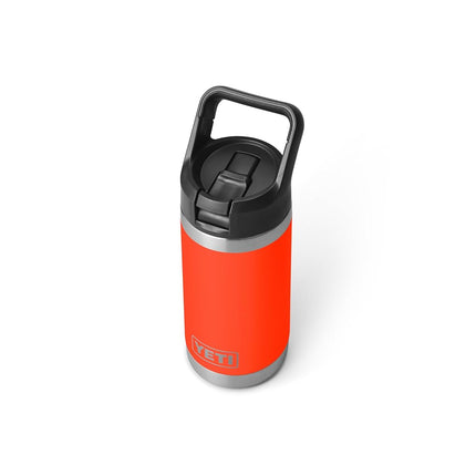 YETI Rambler Jr. 12 oz Kids Bottle, with Straw Cap, Solar Flare