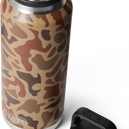 YETI Rambler 36 oz Bottle, Vacuum Insulated, Stainless Steel with Chug Cap, Wetlands Camo