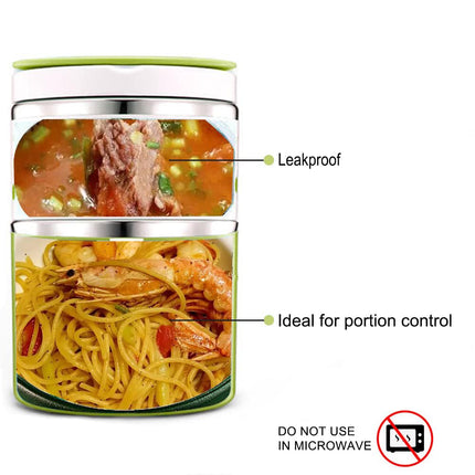 Lille Home Insulated Food Flask, Vacuum Insulated Lunch Box, 950ml