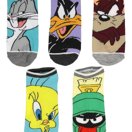 Calcetines Tobilleros de Personajes de los Looney Tunes para Hombre y Mujer - Paquete de 5