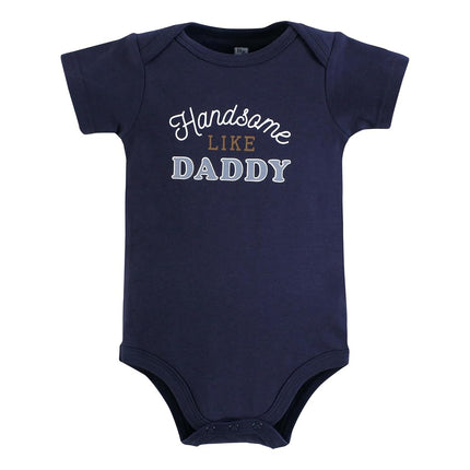 Grenouillères en Coton Unisexe pour Bébé Hudson Baby, Salopette Beige et Marine, 9-12 Mois