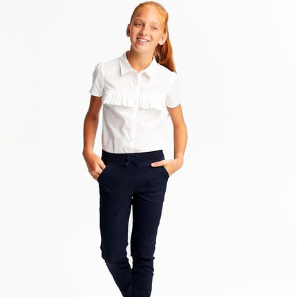 French Toast Girls' Pull-On Pants - Navy - 12