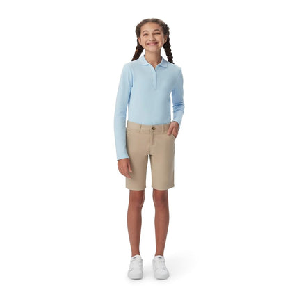 French Toast Girls' Adjustable Waist Stretch Twill