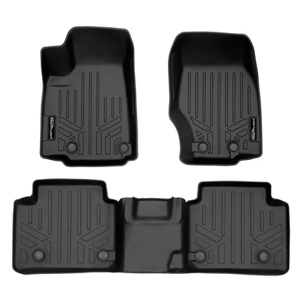 SMARTLINER All Weather Custom Fit Black 2 Row Floo