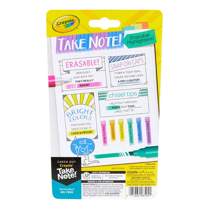 CRAYOLA MARCADORES TEXTUALES 6/PAQ 58-6504