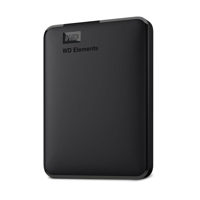 WD 1TB Elements portable external hard drive, USB 3.0 interface, portable external storage, Plug-and-Play, SuperSpeed USB 3.2 Gen 1, Formatted for PC and Mac, Black