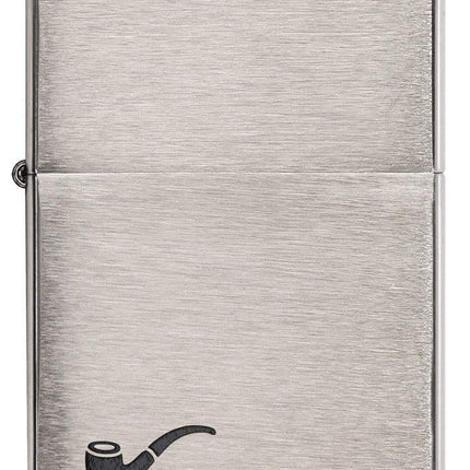 Zippo Adult-Unisex 200PL Brushed Chrome Pipe Windproof Lighter