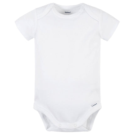 Gerber Unisex-Baby 5 Pack Onesies Multi-Packs Bundle Interlock 180 Gsm, White, 12 Months