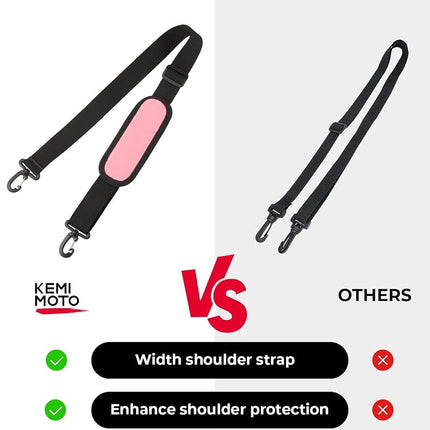 KEMIMOTO Water Bottle Holder Bag, Water Bottle Carrier with Adjustable Shoulder Strap, Water Bottle Pouch Holder for Hiking, Camping, Fishing, Compatible with YETI 32 oz, 40 oz, 64 oz, Pink, 40 oz