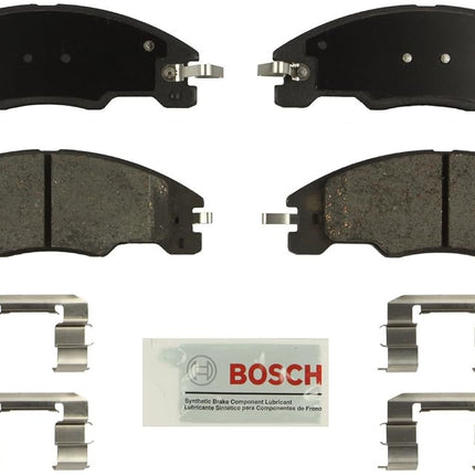 BOSCH BE1339H Blue Ceramic Disc Brake Pad Set With Hardware - Compatible With Select Ford Focus; FRONT