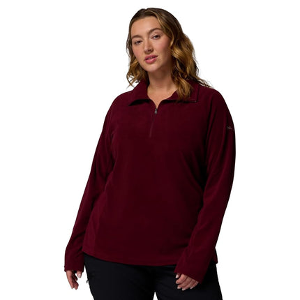 Columbia Women's Glacial 4 1/2 Zip, Fleece Pull Over, Rich Wine, X-Small