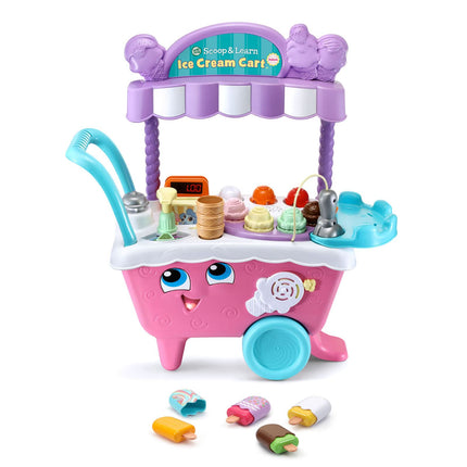 LeapFrog Scoop & Learn Carrito de Helados Deluxe (empaque abrefácil), Rosado