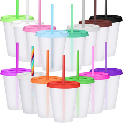 Sieral Cups with Straws and Lids Kids Tumbler with