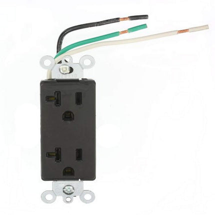 Leviton 16352-LE 20-Amp, 125-Volt, Decora Plus Dup