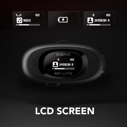 Sena 5R LITE Intercomunicador Bluetooth HD de Dos Vías para Motocicleta, Paquete Dual