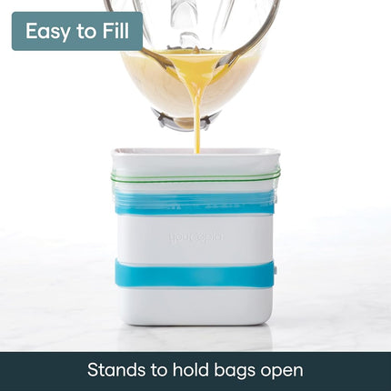 YouCopia FreezeUp Freezer Food Block Maker, Quart 2-Pack