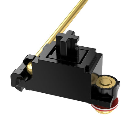 DUROCK Stabilizer V3, Screw in Stabilizers with 2u 6.25u 7u Wires, PCB Mount Keyboard Stabilizers for Mechanical Keyboards (V3 Black Gold 100% Kit)
