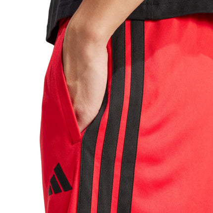 adidas Men's 3-Stripes Tricot Shorts, Pure Ruby, M Tall