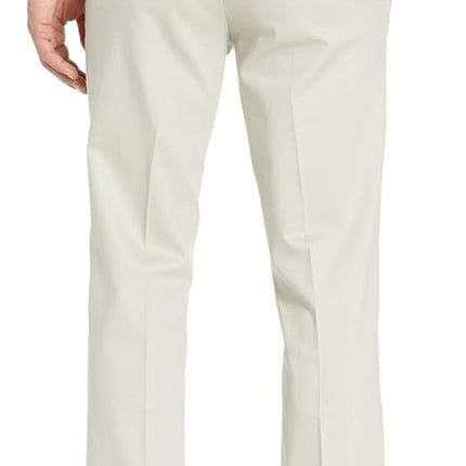 Dockers Men's Straight Fit Signature Lux Cotton Stretch Khaki Pant-Creased, Cloud, 30W x 30L