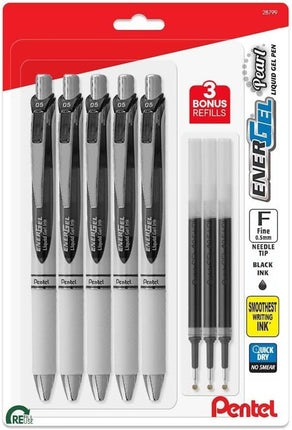 Pentel Energel Rtx Retractable Pearl Pens - Needle
