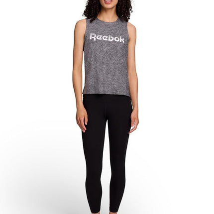 Reebok Odyssey Highrise 7/8 Leggings for Women, 25-Inch Inseam, Black, M