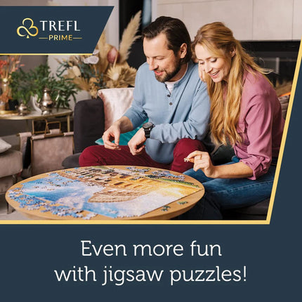 Trefl 26192 1500 Elements Thickest Cardboard Organic ECO Air Landscape Collage Beach Holiday Entertainment for Adults and Children Aged 12+ UFT Puzzle Aerial Mindblow: Waiting for High Tide