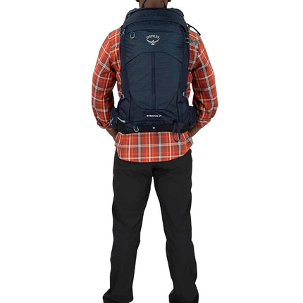 Osprey Stratos Men's Backpack, 34L, Tunnel Vision Grey, O/S