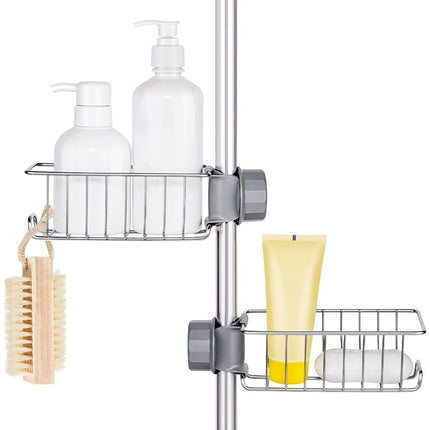 Buoluty Clawfoot Tub Shower Caddy(Shower Rod Not I