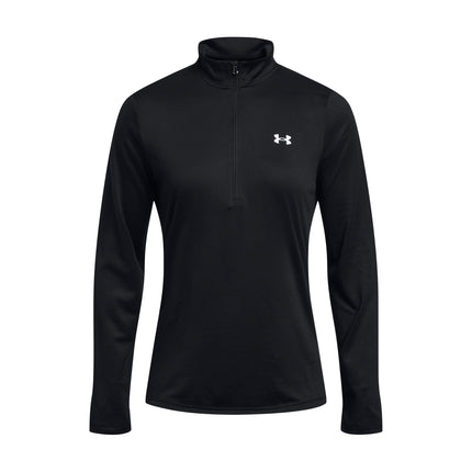 Under Armour Women's Tech 1/2 Zip- Solid Shirt Bla