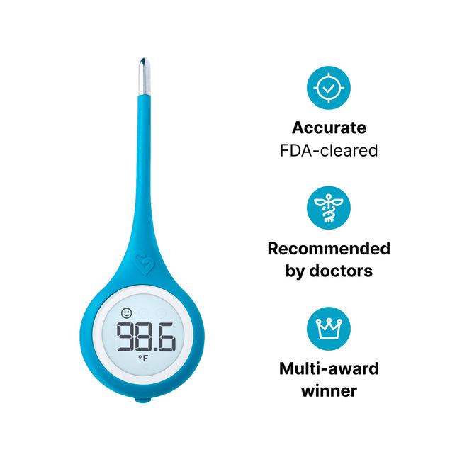 Kinsa Smart Thermometer for Fever - Digital Medical Baby, Kid and Adult Termometro - Accurate, Fast, FDA-Cleared Thermometer for Oral, Armpit or Rectal Reading - QuickCare