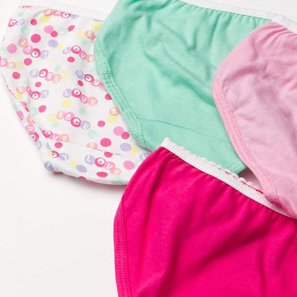 Hanes Culottes Coton pour Tout-Petites Filles, Paquet de 10, Taille 4/5, Couleurs Assorties