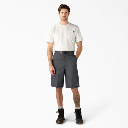 Dickies Men's Big and Tall 13 Inch Loose Fit Multi-Pocket Work Short, Charcoal 48