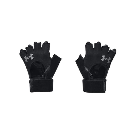 Under Armour M WEIGHTLIFTING GLOVES - Half Finger - Gloves - Black/Black/Pitch Gray - Size: SM
