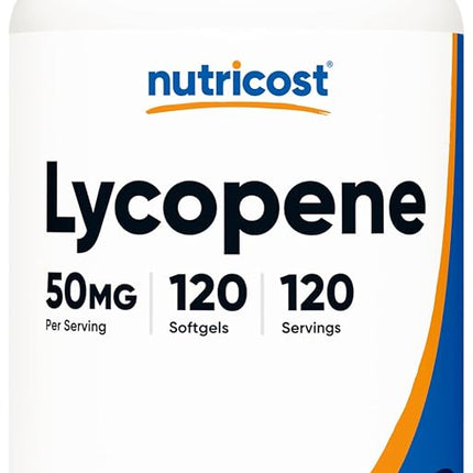 Nutricost Lycopene (50 mg) 120 Capsules, Gluten Free, Non-GMO, and Suitable for Vegetarians