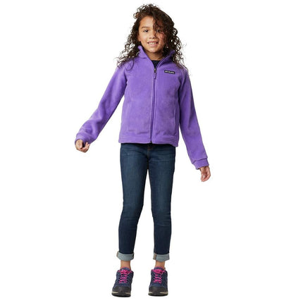 Columbia Girl's Benton Springs Fleece Jacket, Grape Gum, XX-Small
