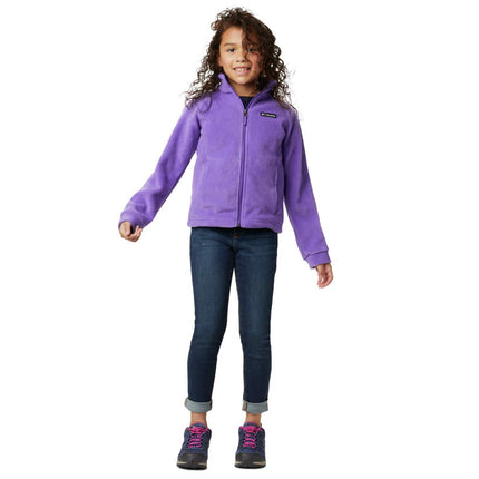 Columbia Girl's Benton Springs Fleece Jacket, Grape Gum, X-Large
