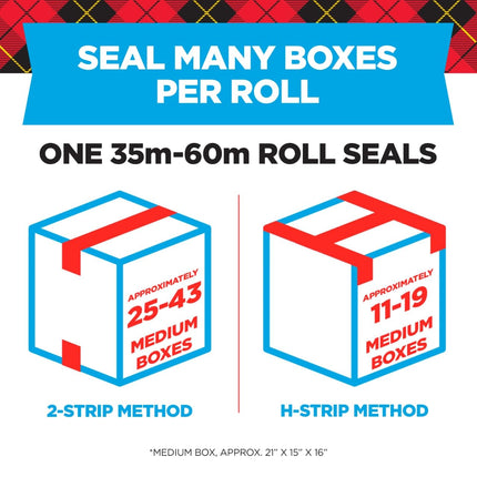 Scotch Super Strength Packaging Tape 3850-6, 1.88 Inches x 54.6 Yards, 6-Rolls