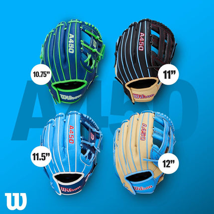 WILSON A450 Baseball Gloves, Unisex, Winners, 11 Inches