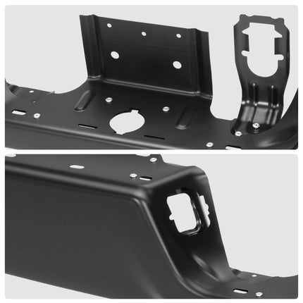 DNA MOTORING Rear Bumper Bar Compatible With Ram 2500/3500 2013-2018, Without Park Assist, CH1102376, Black, BUMP-R-DR13-FB-01-BK