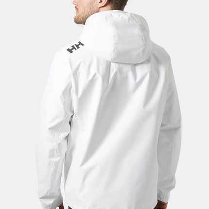 Helly Hansen Men's Crew Hooded Midlayer Jacket 2, White, 2XL