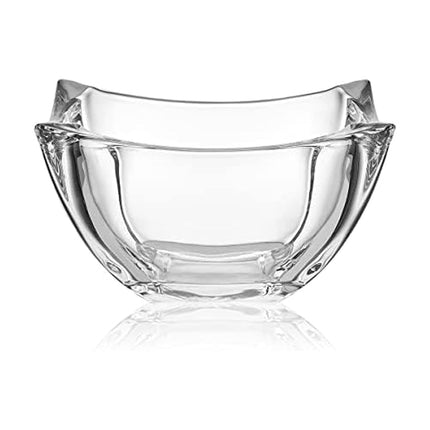 Mikasa Baron Crystal Square Bowl, Clear