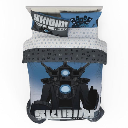 Franco Skibidi Toilet Gamer Bedding 5 Piece Super 