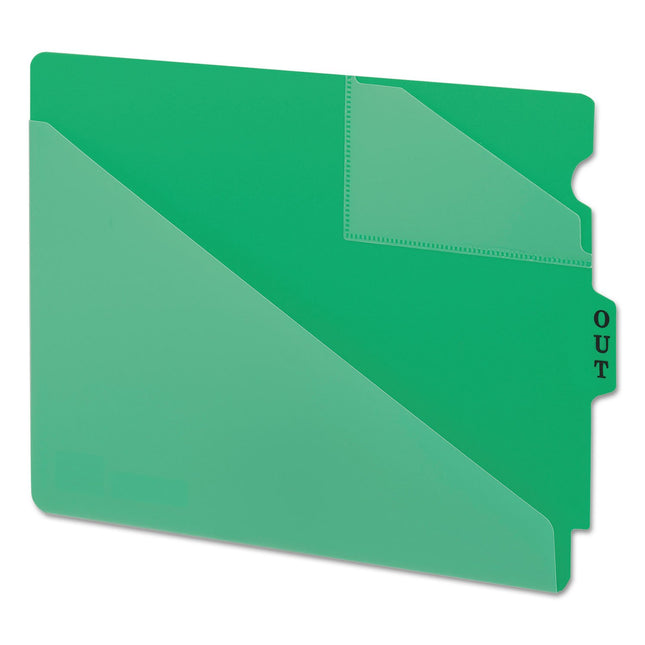 Smead End Tab Poly Out Guide, Two-Pocket Style, Ce