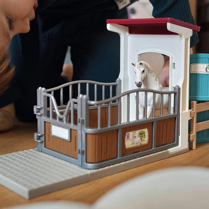 Schleich Horse Club - 21Pc Horse Stall Extension Playset - Kids 5+ | 42569