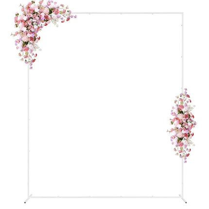 Wokceer Wedding Arch Backdrop Stand Square 7.2 x 6 FT Wedding Arches for Ceremony Metal Balloon Arch Frame for Wedding Birthday Party Garden Arbor Anniversary Event Decor