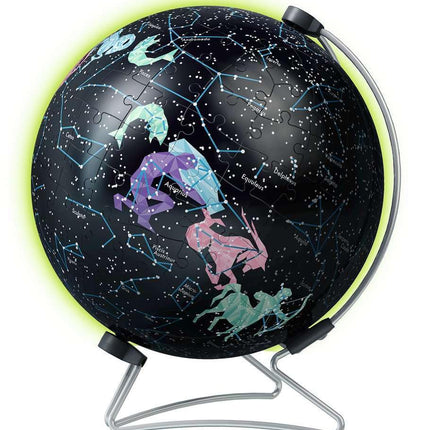 Ravensburger Star Globe Glow in The Dark 3D Jigsaw Puzzle for Kids and Adults Age 6 Years Up - 180 Pieces - No Glue Required