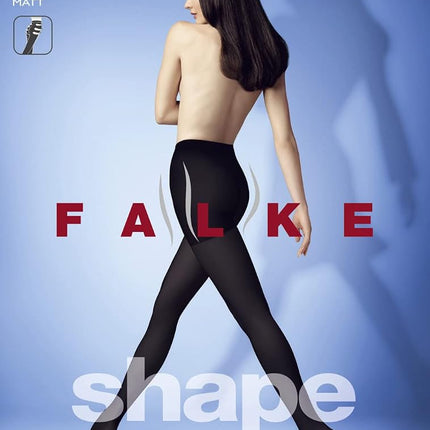 FALKE Women's Shaping Panty 50 DEN W Ti Semi-Opaque Shaper Effect Tights 1 Pair, Black 3009, M