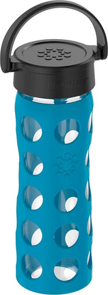 Lifefactory Glass Hydration Bottle Teal Lake 475 ml